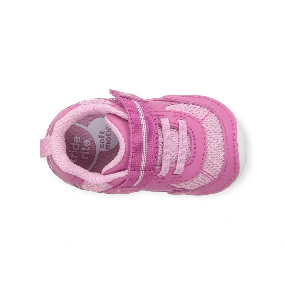 Stride Rite ❤︎︎ Soft Motion Jamie Sneaker ❤︎︎ Pink Shimmer ❤︎︎ 3.5W Baby Walker